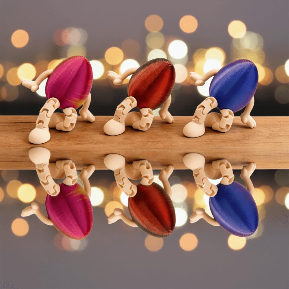 Cartoon Easter Rabbit Ornament Movable Easter Egg Creative Bunny Toy Surprise Toys