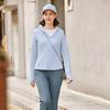 Skechers Cool Dry UV Protection Lightweight Slim Fit Hooded Sports Jacket Women Jacket Xenon-Blue P225W123-0356