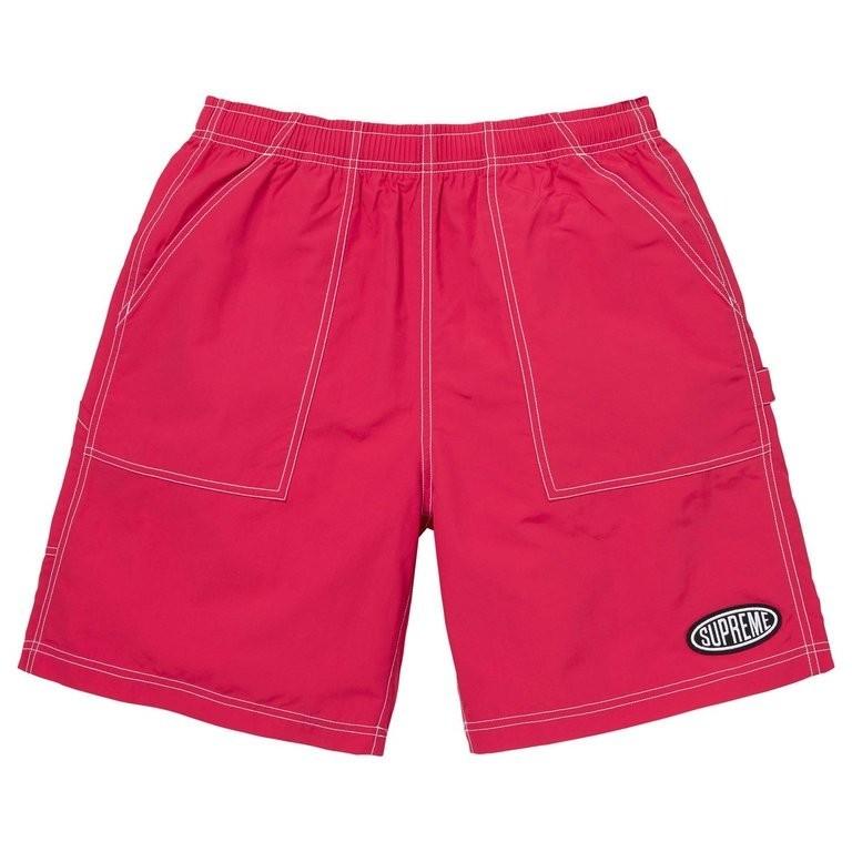 Supreme Nylon Painter Short Magenta L