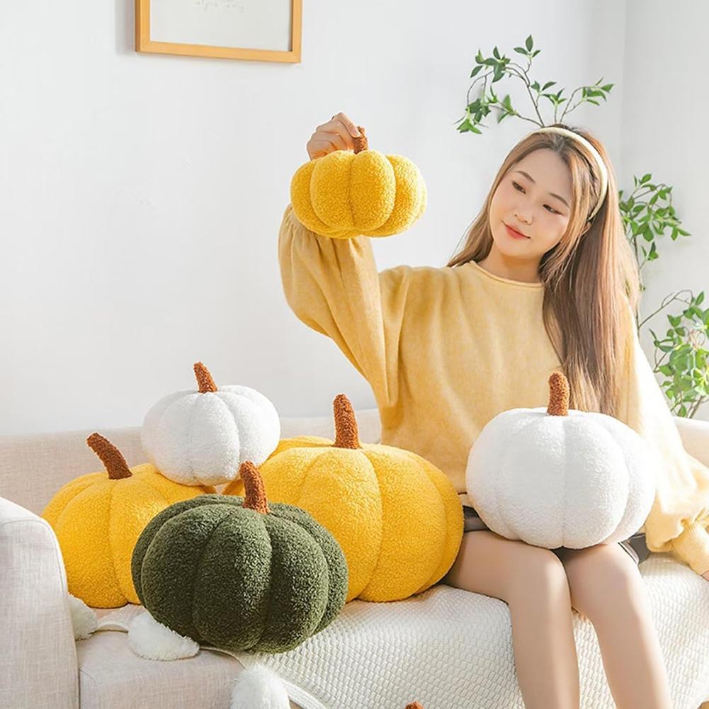 Kawaii Pumpkin Pillow Sofa Cushion Bedroom Decoration Kids Gifts Baby Soothing Hallowen Decoration Plushies Toys Outdoor Pillows