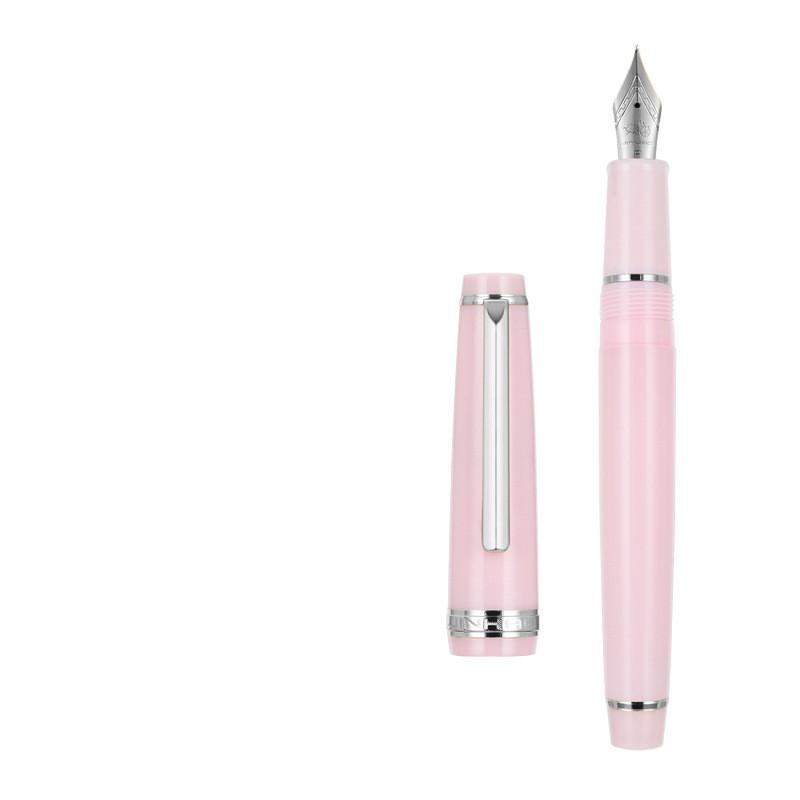 Luxury Jinhao 82 Peacock Blue Fountain Pen Acrylic Pen Spin Golden EF F Nib Business Office School Supplies Writing Ink Pen