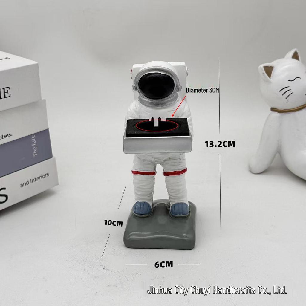 Astronaut Resin Display Stand - iWatch Holder and Tray Ornament