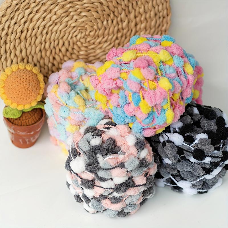 100g Space-Dyed Garment Accessories Mixed Color Handmade Crochet Knitting Weaving Thick Yarn Plush Multi-Color
