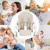 Baby Dining Chair Seat Cushion PU Leather Dining Chair Cover Child Dining Seat Case