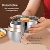 Dreiyn 304 Stainless Steel Double-Layer Insulated Bowl