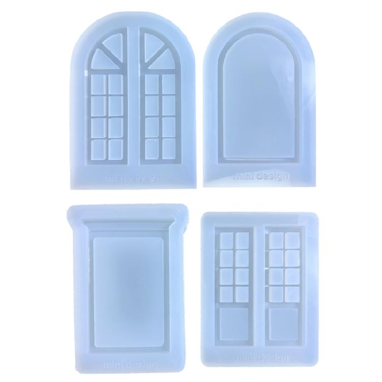 2Pcs Photo Frame Silicone Mold Window Picture Frame Mold for DIY Crafts Making