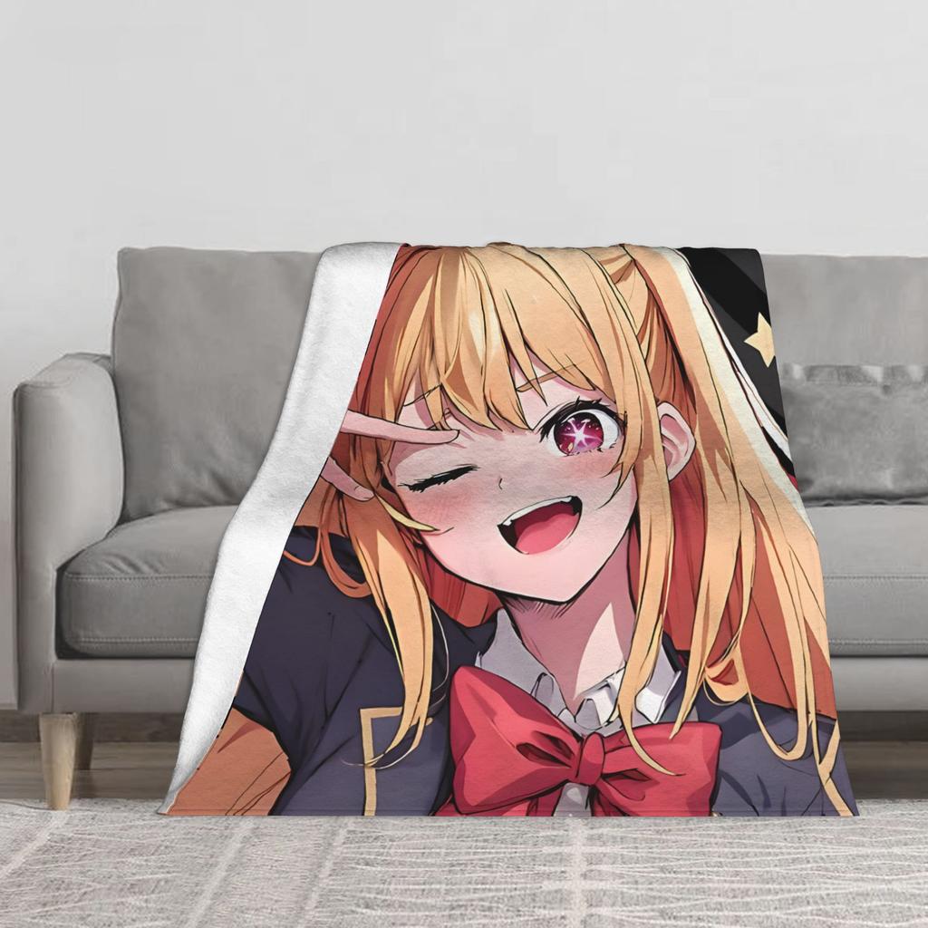 1PC Cute and beautiful anime characters Winter Blankets for Adults Bedding Home Interior Sofa Knee