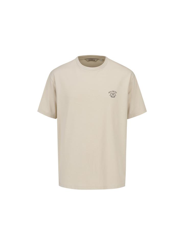 Giozia Unisex) Miracul Sorona Round Short Sleeve Tee_Beige Be (Beige) / 110
