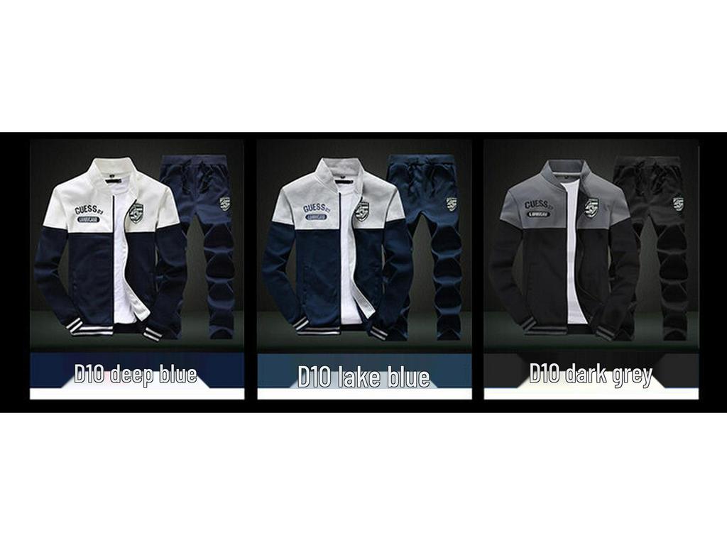 Men's Plus-Size Casual Sportswear Set (M-6XL) for Spring/Autumn - Youth & Couples
