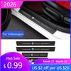 VW GTI GOLF 2026 Hot For VW VOLKSWAGEN Car Door Threshold Sticker Trunk Bumper Strips For Volkswagen Passat Santana Tiguan Bora