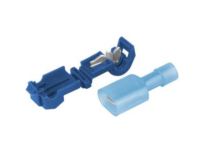 Quick Branch Connectors type-T, Blue, 2.5-4.0 Mm², 16-14 AWG, 15A Max, 5 Pcs.
