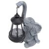 Elephant Statue Solar Light Sculpture Decor Yard Decoration Solar Light Outdoor Garden Statue for Ba