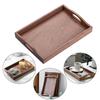 Hotel Tea Serving Tray, Handles Rectangle Shape Food Pan Nesting Trays for Restaurant Milk
