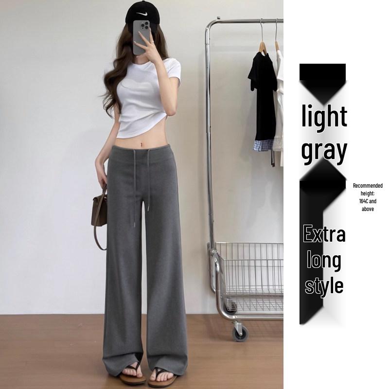 

Women s High-Waisted Black Sweatpants, Autumn/Winter 2025 – Fleece-Lined, Slimming, Straight Leg, Narrow, Casual, Wide Leg. S 80-95 lbs