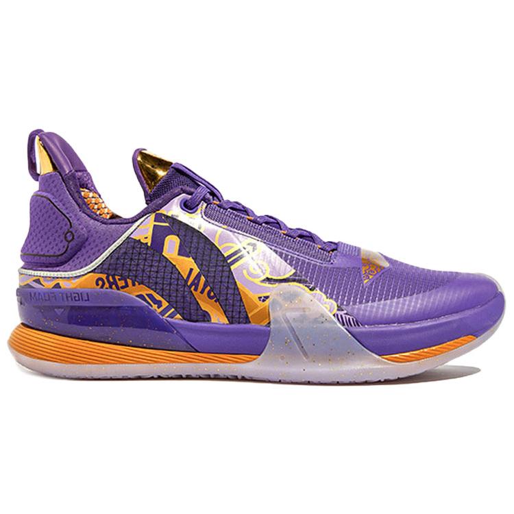 New LiNing Speed 7 Cushioning Anti Slip And Wear Resistant Low Top Basketball Shoes Blue Purple ABAQ065-6