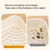 Pet Toilet Convenient Rabbit Litter Box Easy To Clean Large Hollowed-out Triangular Area Small Animal Toilet Pet Supply