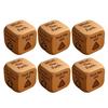Office Stress-Relief Dice Funny Desk Work Dice Handmade Wooden Gag Gifts for Coworkers Workplace