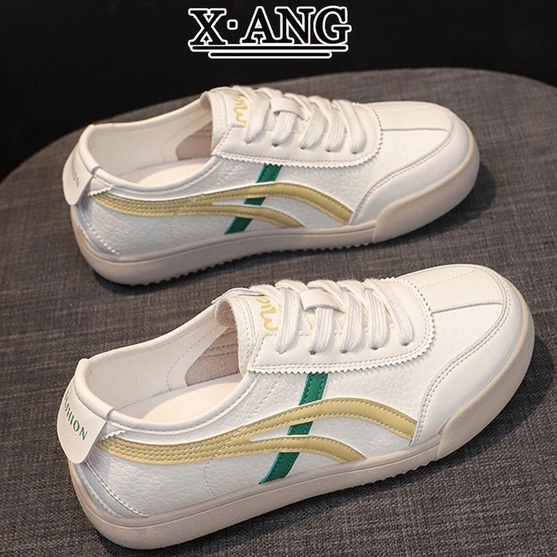 Leather soft-soled women's shoes autumn new versatile little white shoes casual sports shoes
