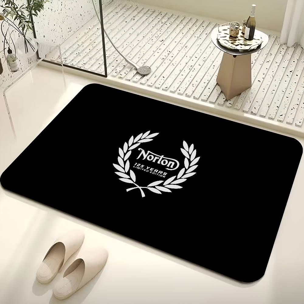 Motorcycle Racing N-Nortons Room Mats Washable Non-Slip Living Room Sofa Chairs Area Mat Kitchen Alfombra