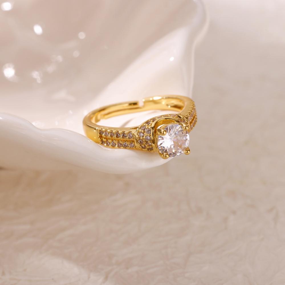 316L Stainless Steel Love Heart Trendy Ring for Women Opening Adjustable Creative Kpop Finger Ring Waterproof Beach Zircon 2025