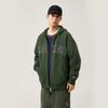 Li-Ning Weekend Youth Infrarot Wärme Antistatisch Antibakteriell Amerikanischer Vintage Cardigan Fleece Warm Bequem Langarm Sweatshirt AWDUA11-7