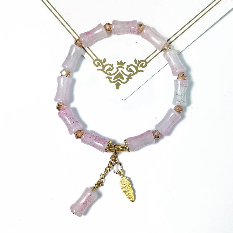 Elegant Crystal Butterfly Beaded Bracelet