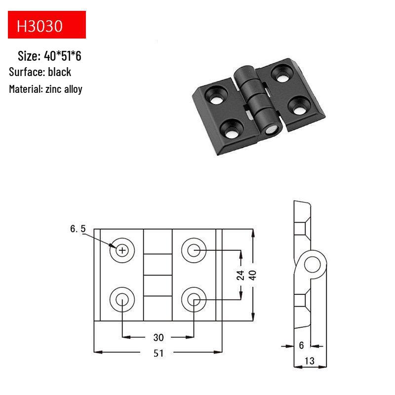Zinc Alloy and Aluminum Profile Door Hinge (3030/3040/4040)