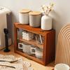 Wood Display Cabinet Table Holder Display Blind Box Handmade Doll Shelf Storage Holders Kitchen Accessories Organizer Racks Book