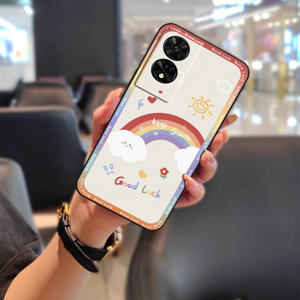 Back Cover Waterproof Phone Case For TCL 505/T509K/T5094 Protective Cartoon Soft Case Silicone Cute Anti-dust Cover TPU