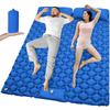 Outdoor Camping Double Inflatable Mattress Extra Wide Sleeping Pad Ultralight Folding Bed Sleeping Mat Car Travel Mat