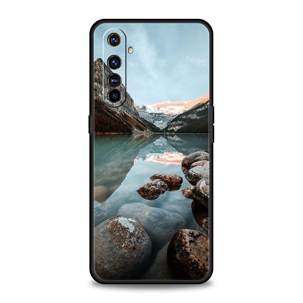 

Для Realme 10 9 8 5G 7 6 GT2 Pro Plus 9i 8i C21 C11 C25 C35 Водопад природа деревья корабль чехол для телефона для Realme GT Neo 2 3T чехол Realme 6