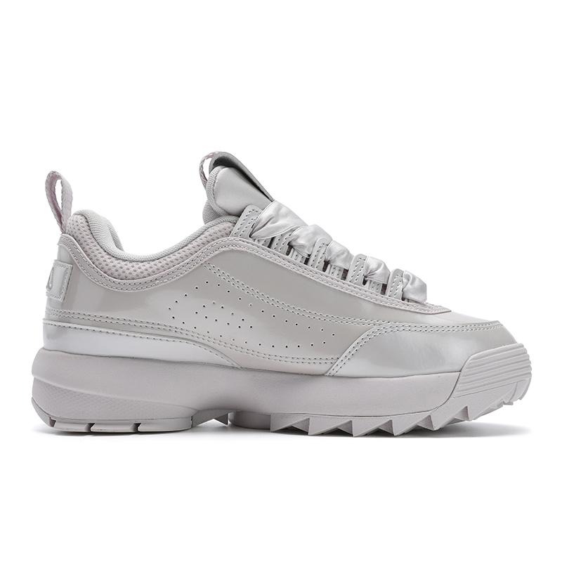 Fila Disruptor 2 Retro Series Fashion Versatile Simple Comfortable Sports Low-Top Lifestyle Casual Shoes Women Sneaker Light-Gray F12W522163FGL