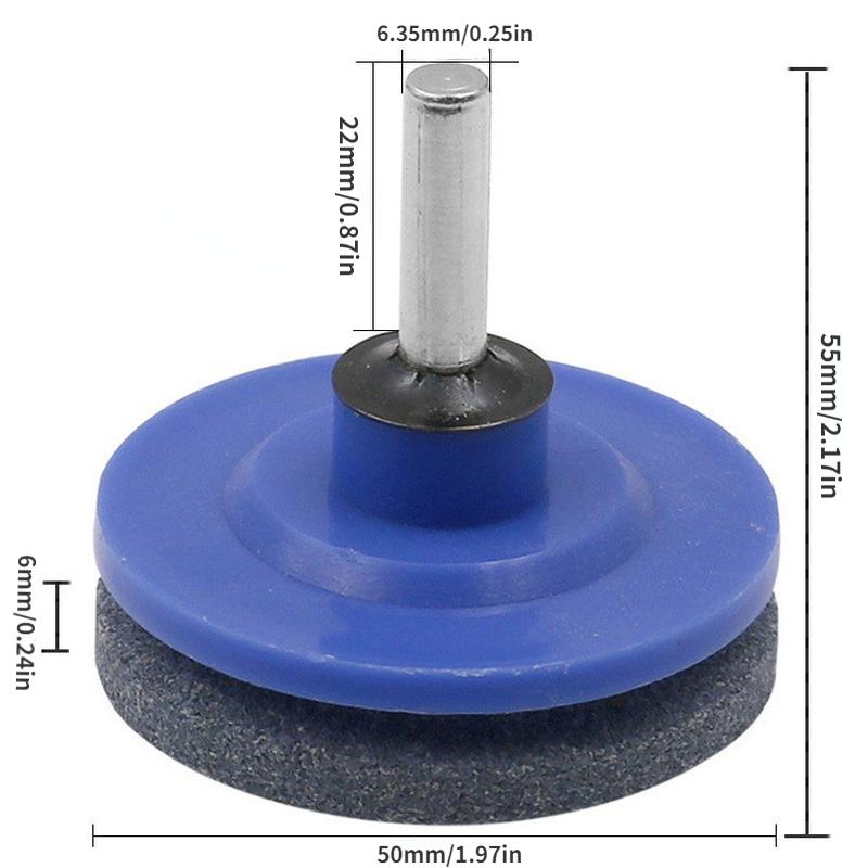 1Pcs Lawn Mower Sharpener Lawnmower Sharpener for Power Hand Drill for Power Hand Drill Knife Sharpening Stone Grindstone