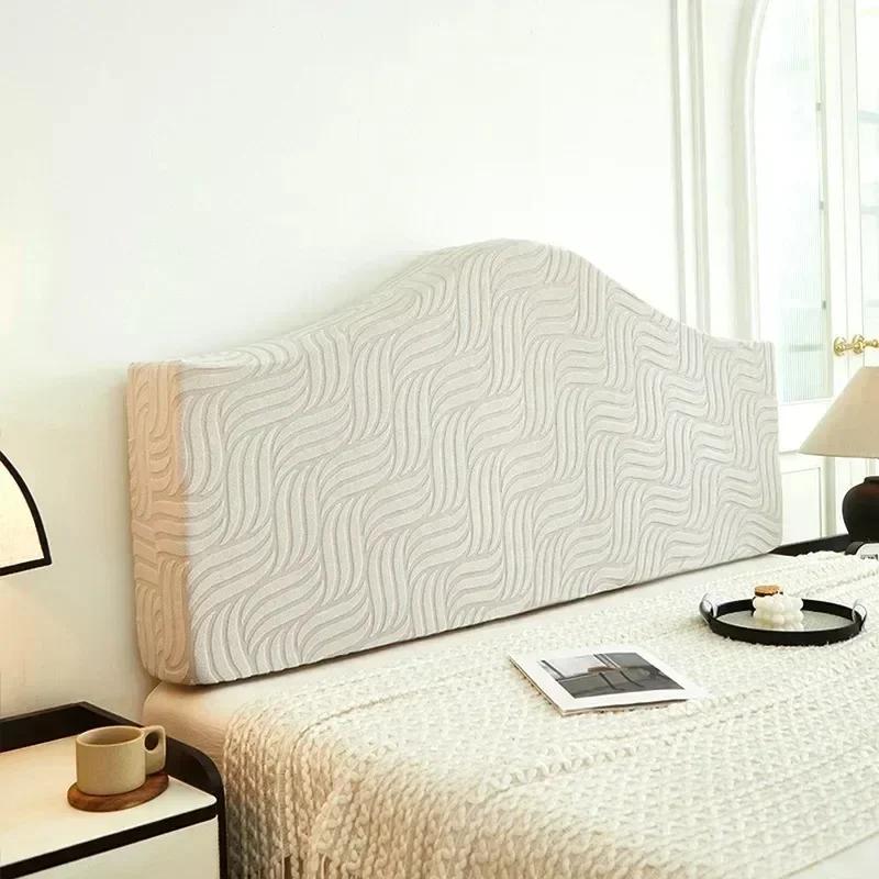 120/150/180/200/220cm Full-inclusive Bedhead Cover Solid Color Bedside Backrest Protection Headboard Dust Cover Bedroom Decor