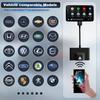 Wireless Carplay Android Auto Adapter,2024 Upgrade Plug & Play Dongle, Converts Wired CarPlay to Wireless,Works with All Original Wired CarPlay Cars