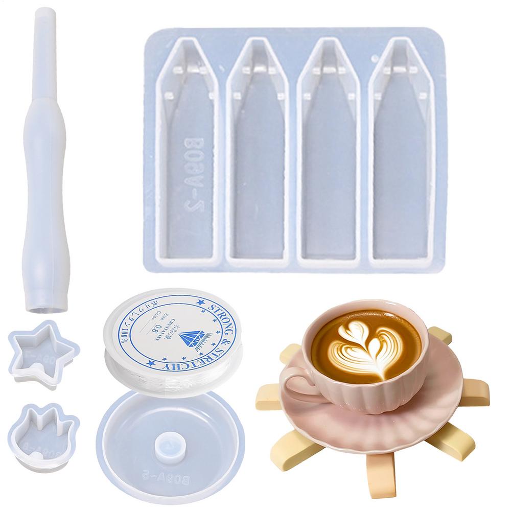 

Christmas Resin Molds Handmade Tree Shape Handmade Trivet Making Mold For Wax Cement Soap Resin Plaster Pot Pad Teapot Pad