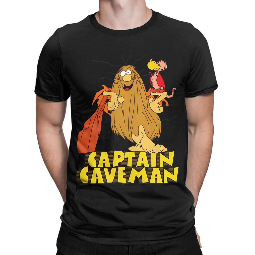 Classic Pose Novelty 100 Cotton Tshirt Captain Caveunisex Tees Tops For Unisex