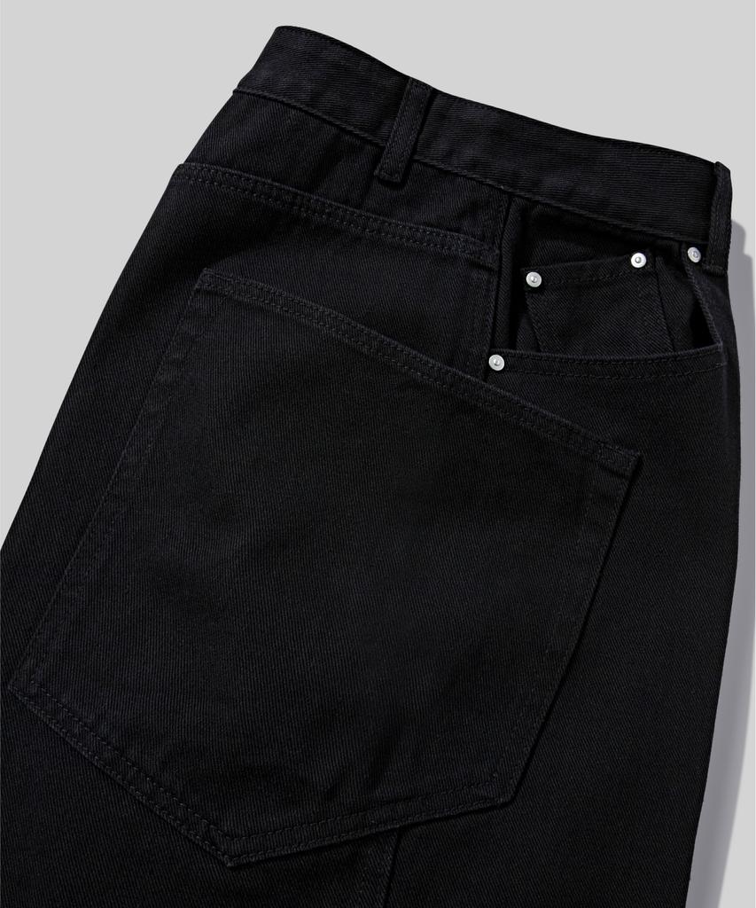 Beodeonteu Layered Cargo Twill Cotton Bermuda Shorts [Black]