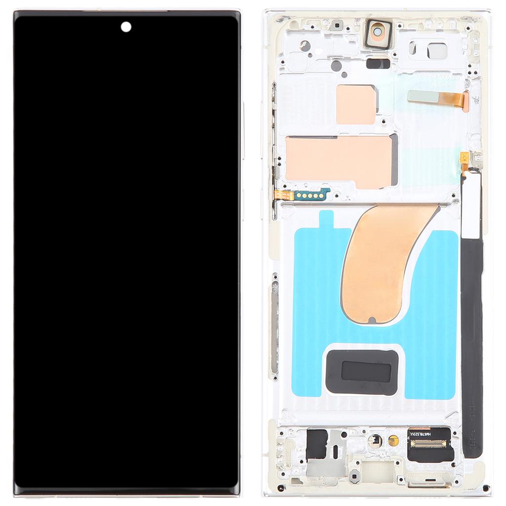 Pour Samsung Galaxy S23 Ultra S918 Écran OLED Grade C et Assemblage Numériseur+Châssis (sans logo)