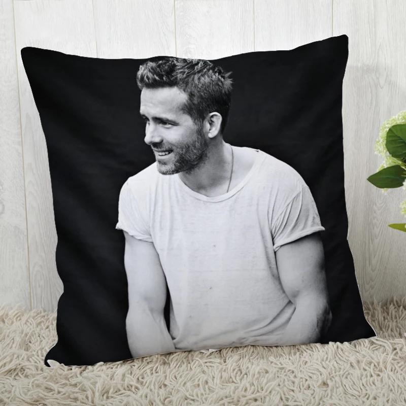 High Quality Custom Decorative Pillowcase Ryan Reynolds Square Zippered Pillow Cover 35x35cm 45x45cm