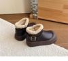 Kids' Winter 2025 Velvet-Lined Boots: Cozy Short Boots for Boys & Girls