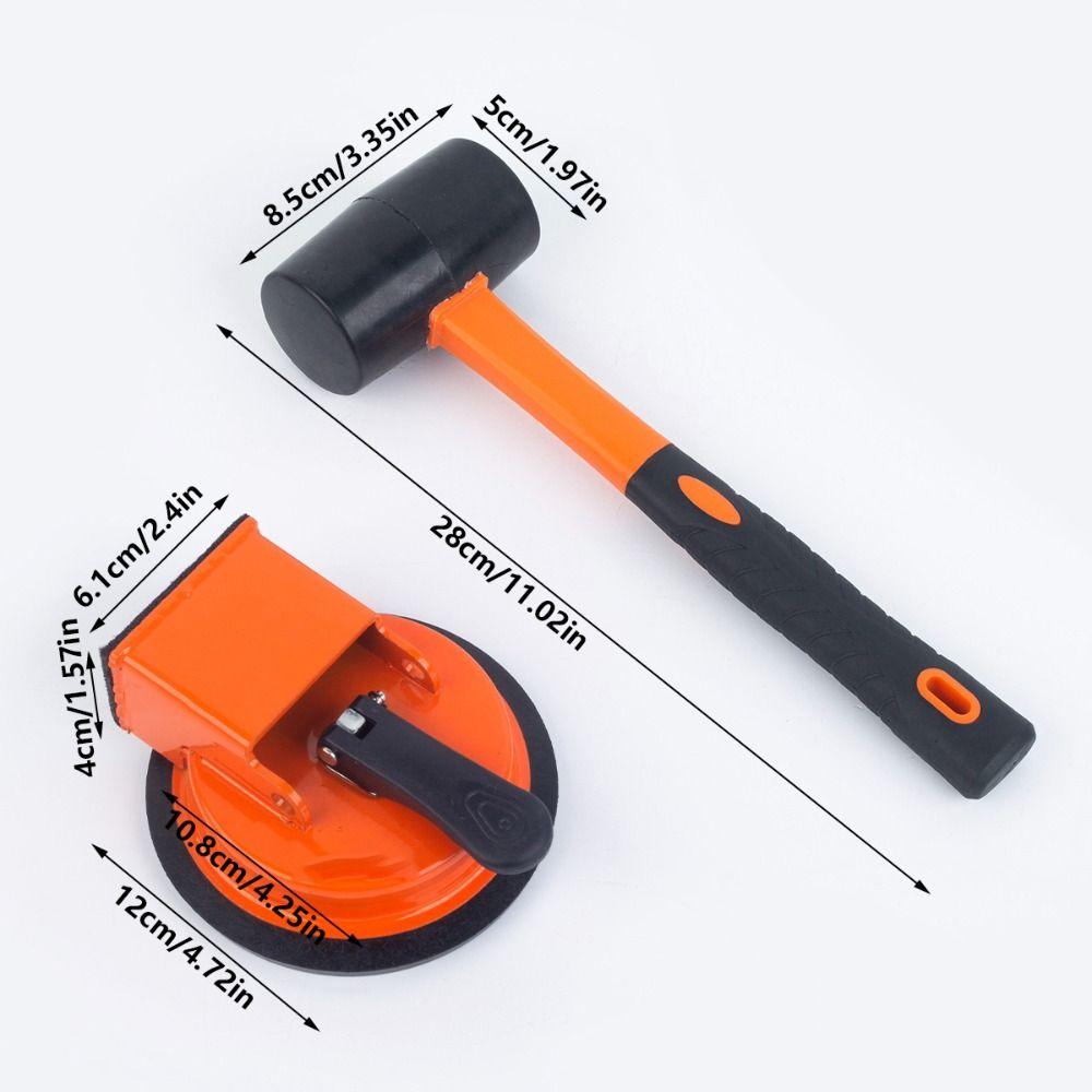 With Rubber Hammer Floor Gap Fixer Tool Vacuum Grabber for Tile PVC Flooring Installation