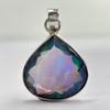 Top Quality Natural Opal 28 Ct Pear CERTIFIED 925 Sterling Silver Gems Pendant