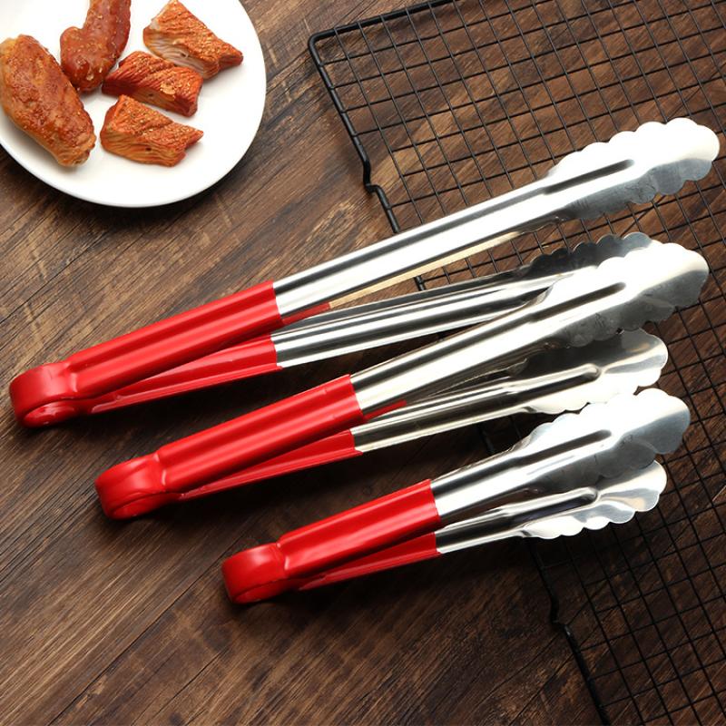 9/12/14Inch Stainless Steel Food Clip Kitchen Restaurant Baking Bread Clip Multifunctional Barbecue Clip Steak Clip