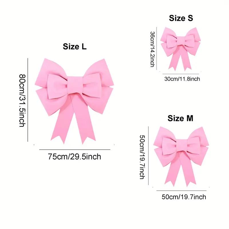 DIY Handmade Craft Bag EVA Material Giant Pink Decorated Bow Set for Wedding Christmas Easter Birthday Party Decorations