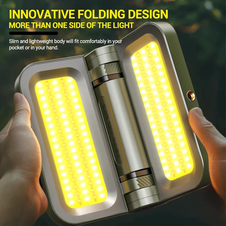 New LED Solar Camping Light Portable Powerful Emergency Torch Tent Lantern Outdoor Waterproof Hanging Lights Lighting Lawn Lamp