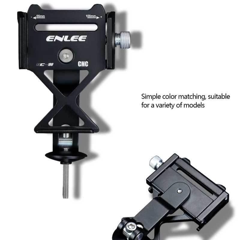 ENLEE Bicycle Handle Vertical Cover Mobile Phone Holder, Mountain Road Bike Enlarged Non-slip Fixed Navigation Metal Bracket