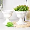New 1PC Large Outdoor Planter Roman Column Flower Pot Planting Pots Balcony Household White Plastic Porch Decor Flowerpot