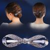 For Girls Crystal Bow Zircon Hairgrip Korean Ponytail Holder Small Hair Clip Women Spring Clip