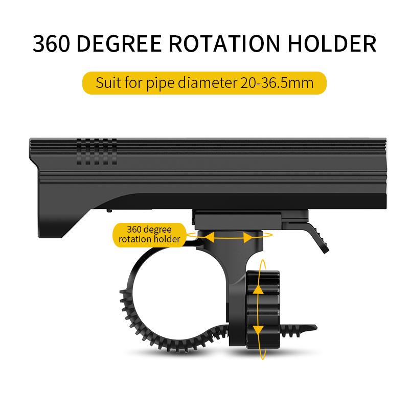 KX12DF Bicycle Light Front Lamp Rechargeable Strong Light Flashlight Cycling Equipment Bicycle Night Riding Accessory Mountain Bike Light